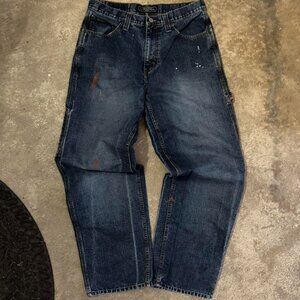 Men's Blue and Navy Jeans